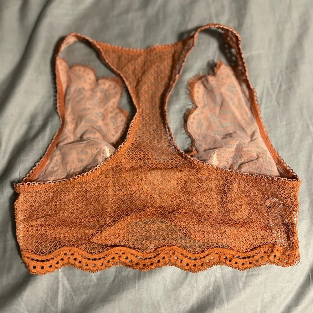 Victoria’s Secret Lace Bralette in Rust Orange Size S - Image 2