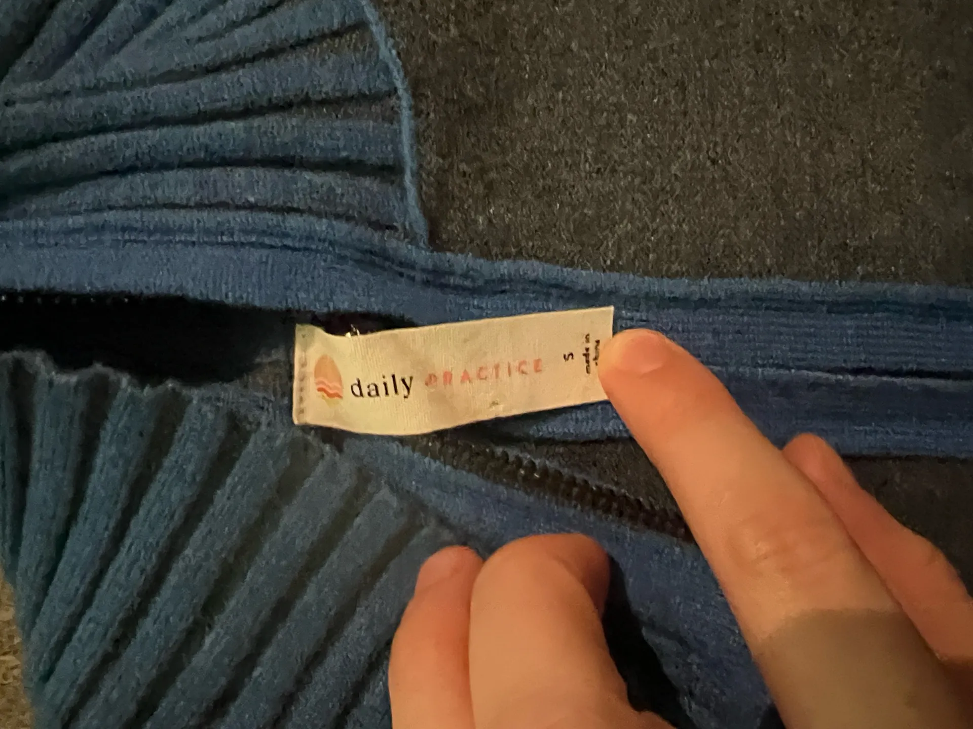 Daily Practice Anthropologie Two-Tone Blue Crop Jacket S - Image 6