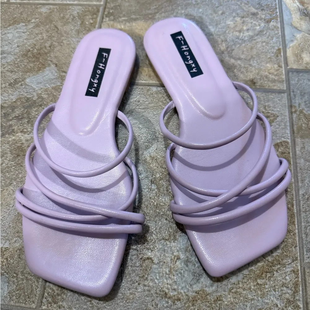 SheIn  | Purple Strappy Sandals - Image 3