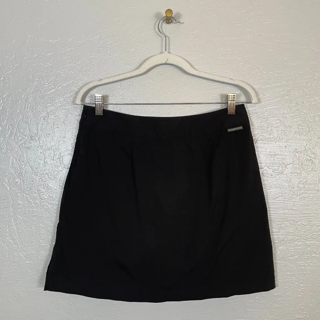 Exofficio Women 8 Black Mini Skirt Pockets Lined Hiking Gorpcore Granola Crunchy - Image 4