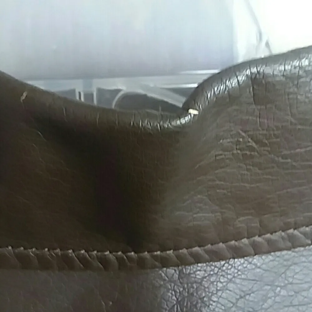 Live a Little Faux Leather Moto Vest Dark Brown - Image 4