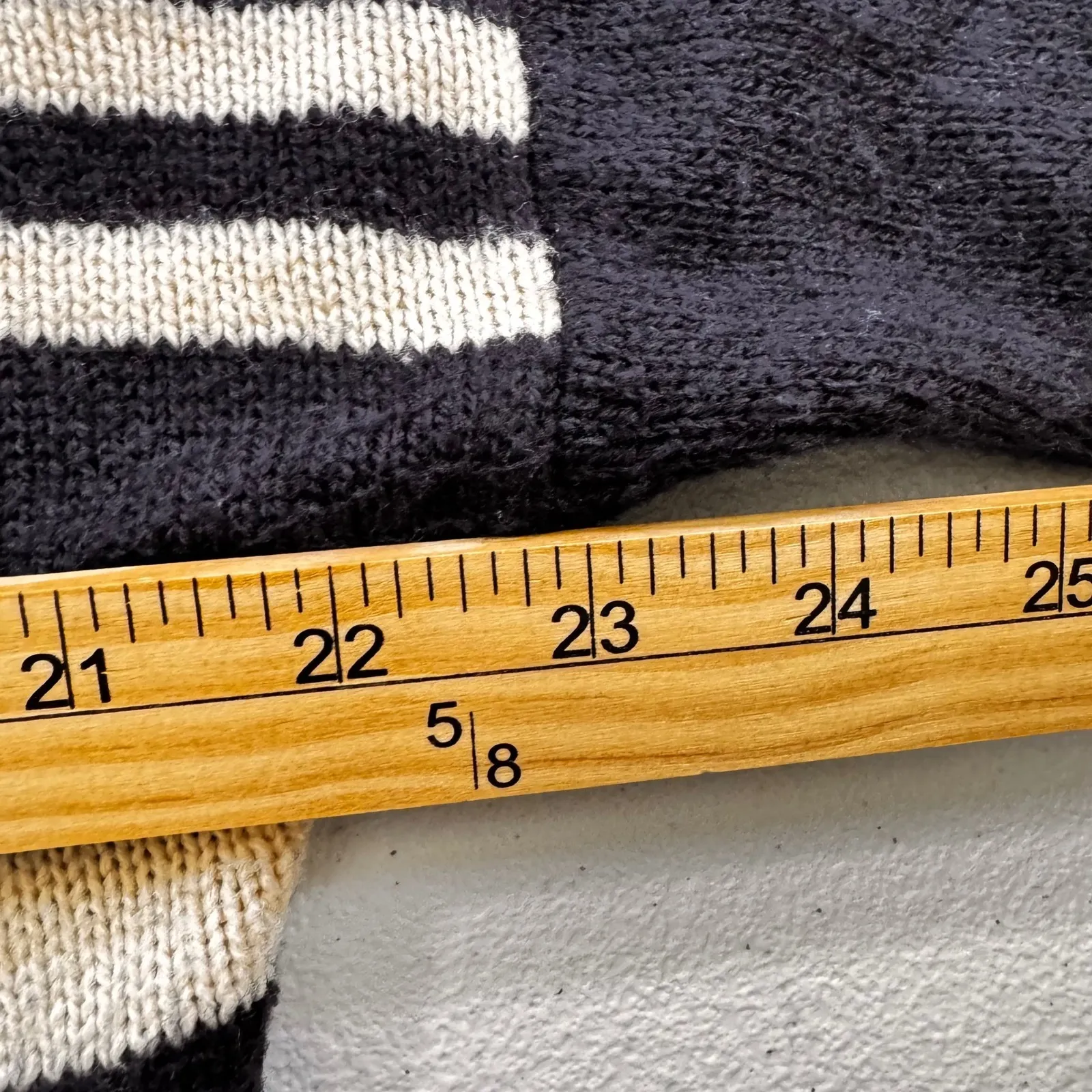 Pink Rose Women's L Geometric Aztec‎ Cardigan Sweater Navy Cream Red - Image 5