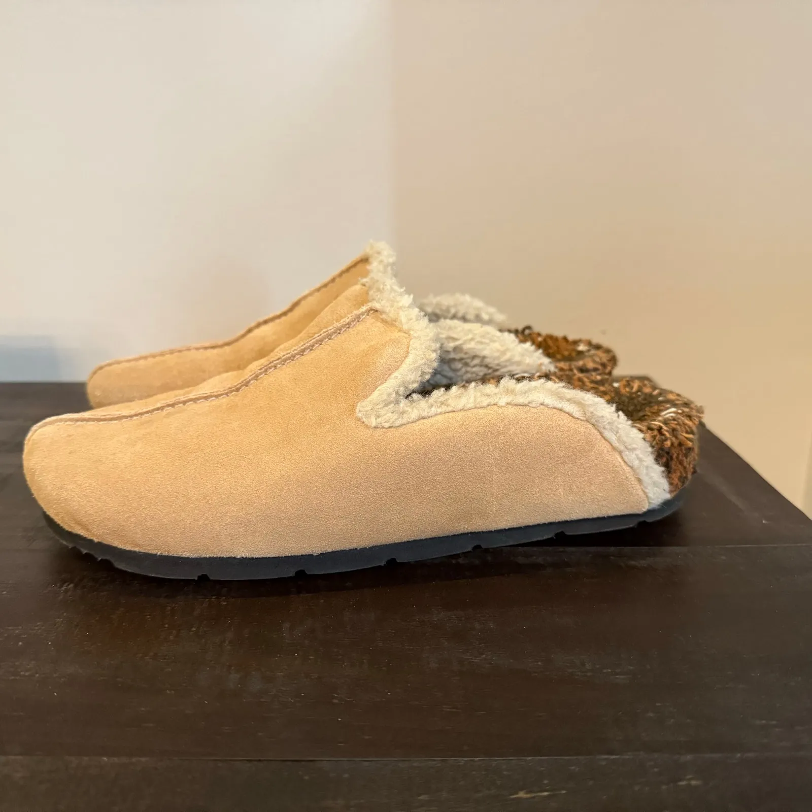 Free People Damon Cozy Mules Women's Size 7 Brown Slip-On Casual Shoes - Image 3