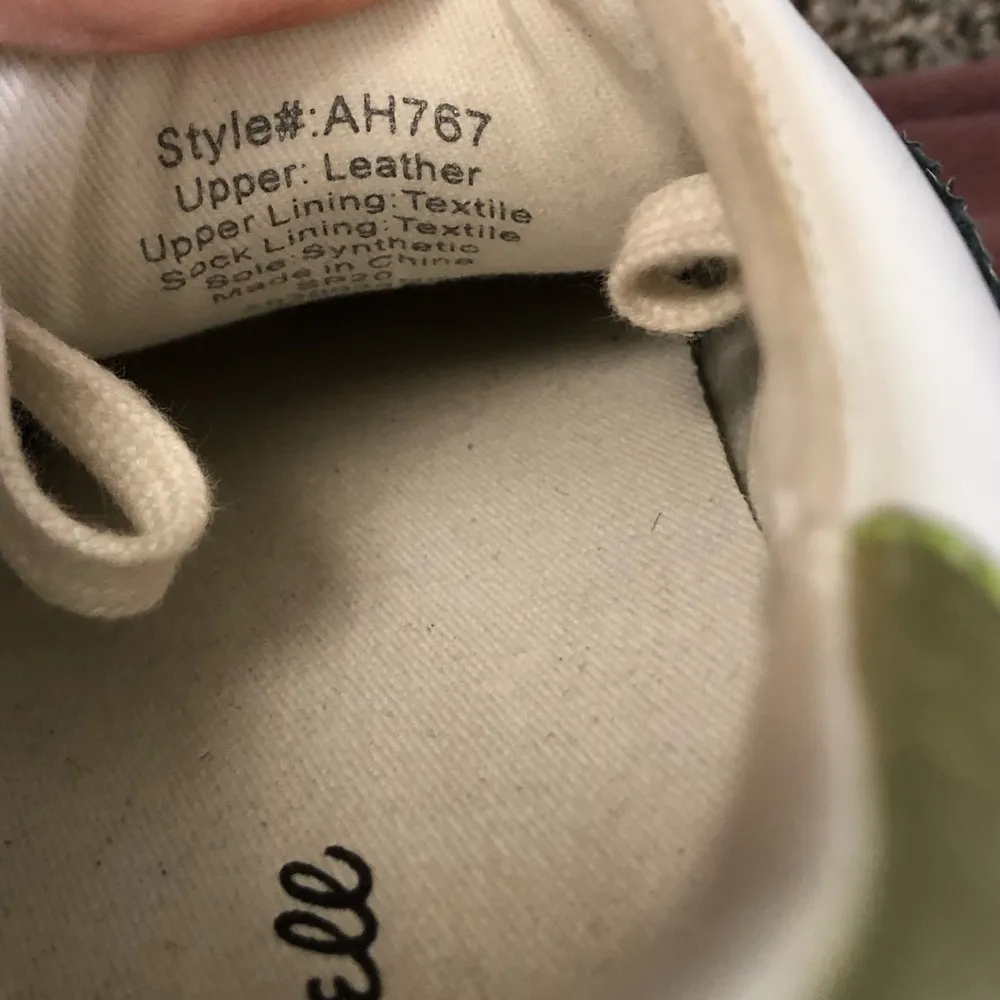 Madewell low top sidewalk snake skin embossed leather sneakers size 7.5 AH767 - Image 8