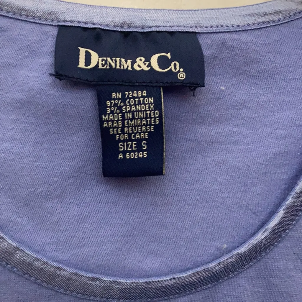 FINAL MARKDOWN Denim and company tank top Small - Image 2