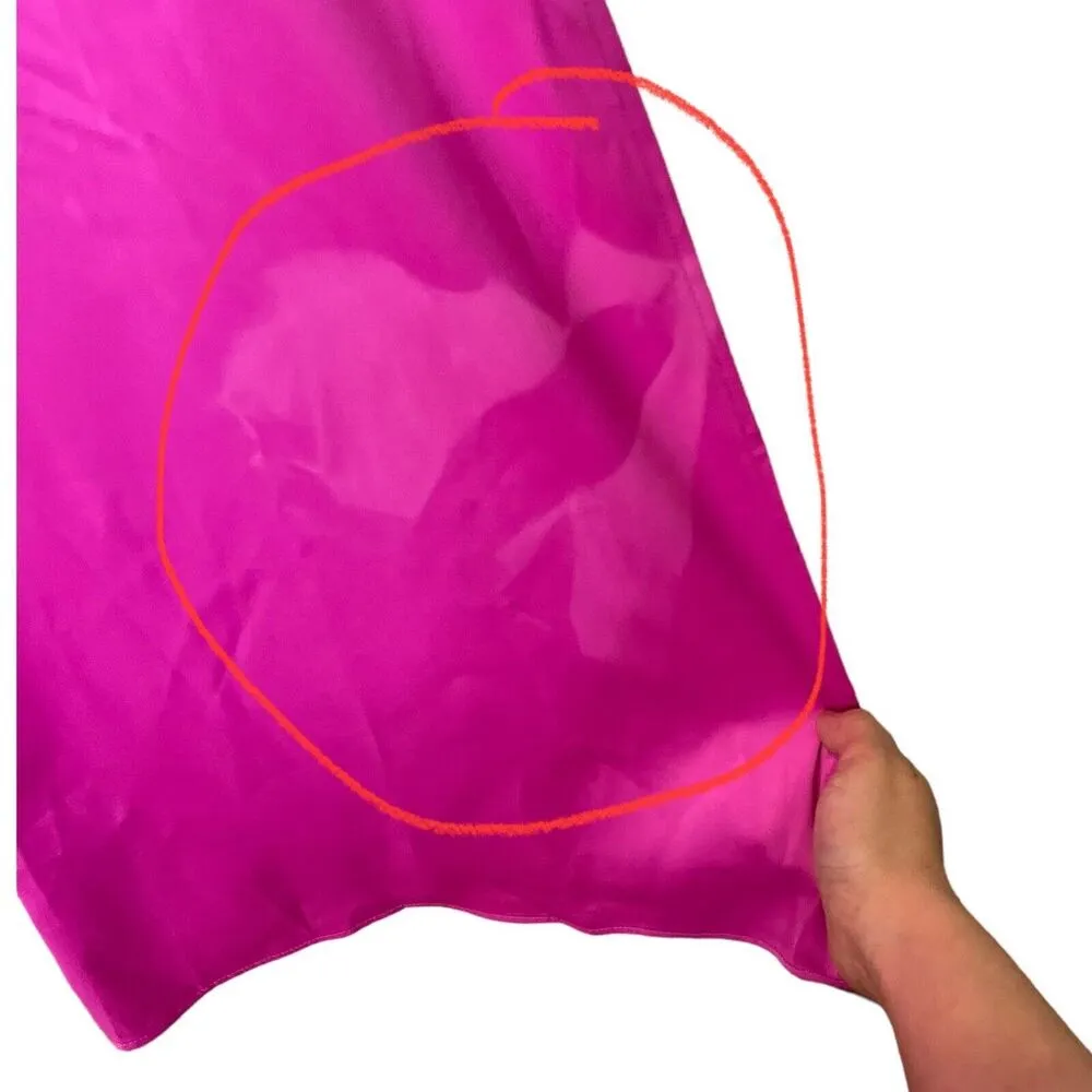 NBD Helen Satin Slip Lace Back Maxi Dress Cutout Revolve Women Size S New Flawed - Image 13