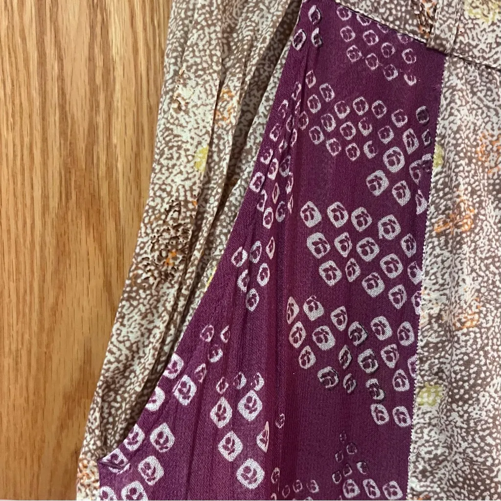 ZARA‎ Patchwork Sheer Lightweight Viscose Cargo Pants Size XS Style 6895/055 - Image 13