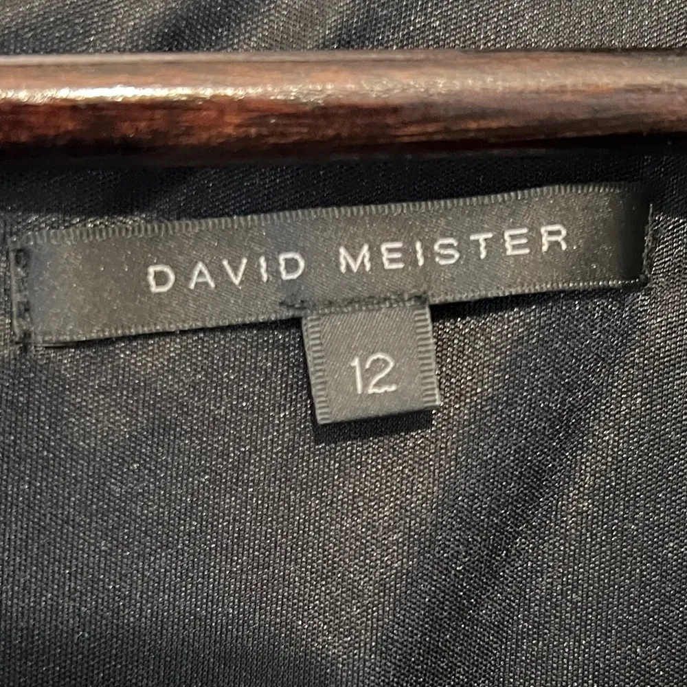 DAVID MEISTER Women's Black Sleeveless Asymmetrical Hem Cocktail Dress Size 12 - Image 3