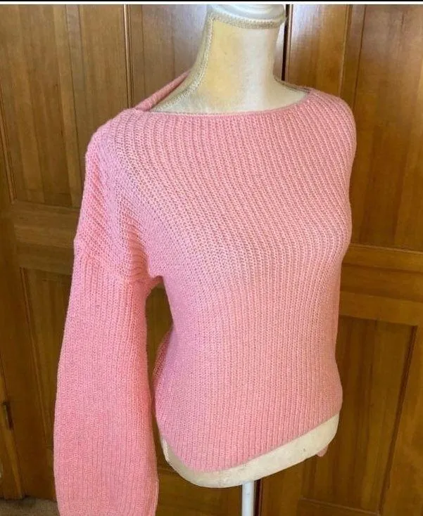 Nwt,  Knit Boat Sleeve Sweater. - Image 2