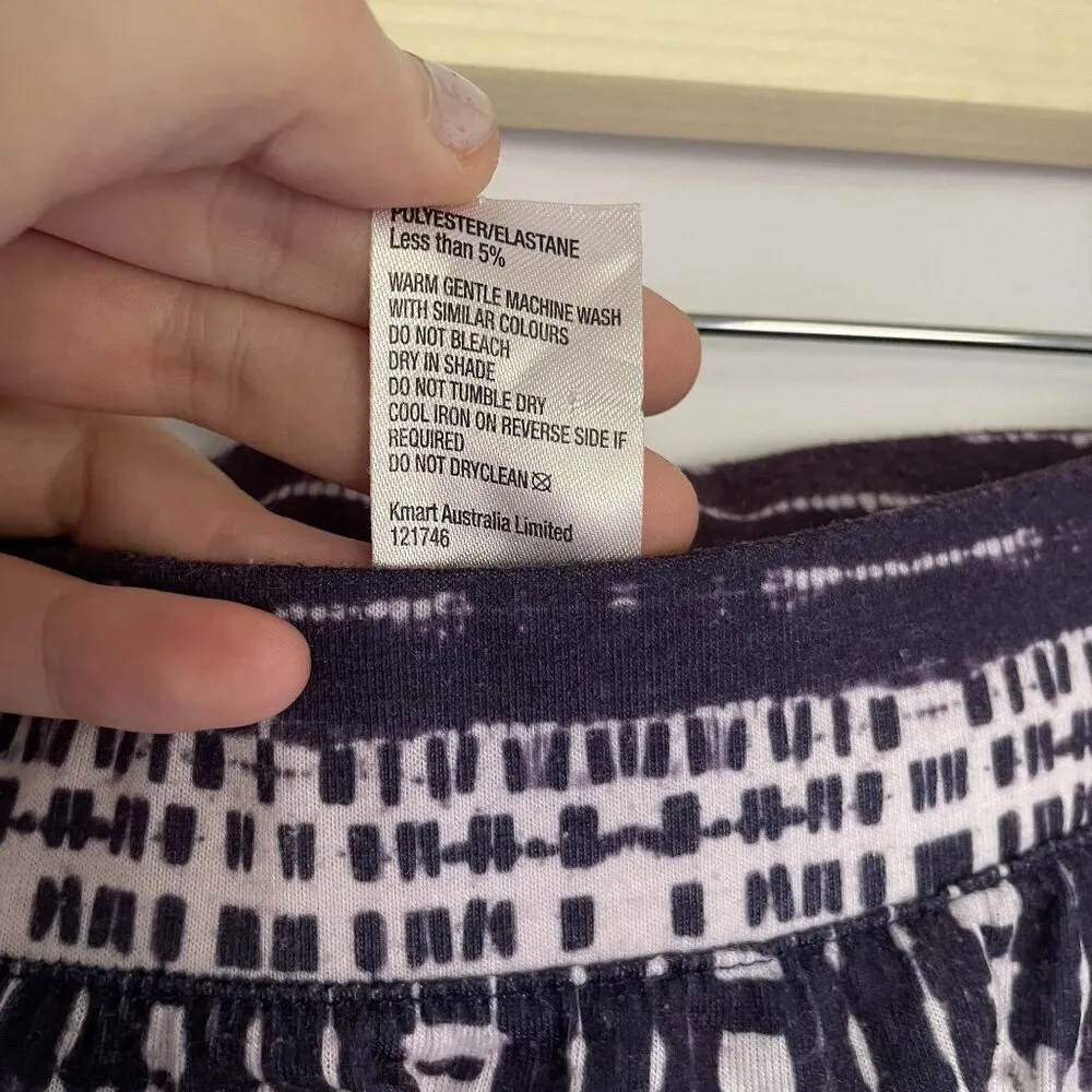 Australian Brand navy blue white maxi skirt casual lightweight comfortable small - Image 5