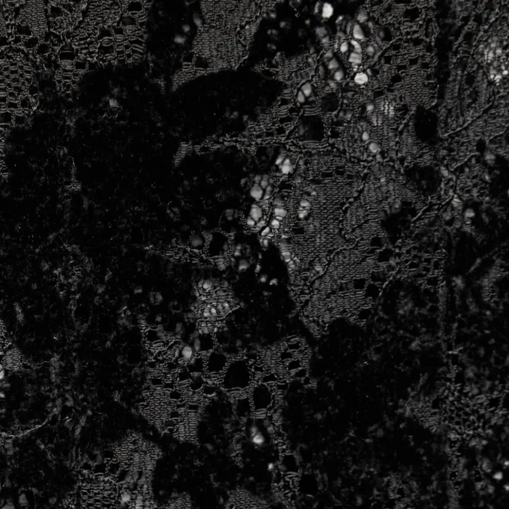 NWT ZARA Bodysuit Lace Mesh  Velvet Detail Festive Days Collection Black Medium - Image 6