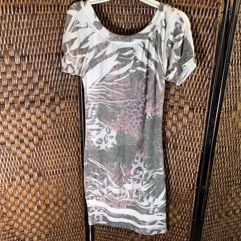 Vintage Y2K Julie’s Closet Super Soft Tiger Dress Size L - Image 4