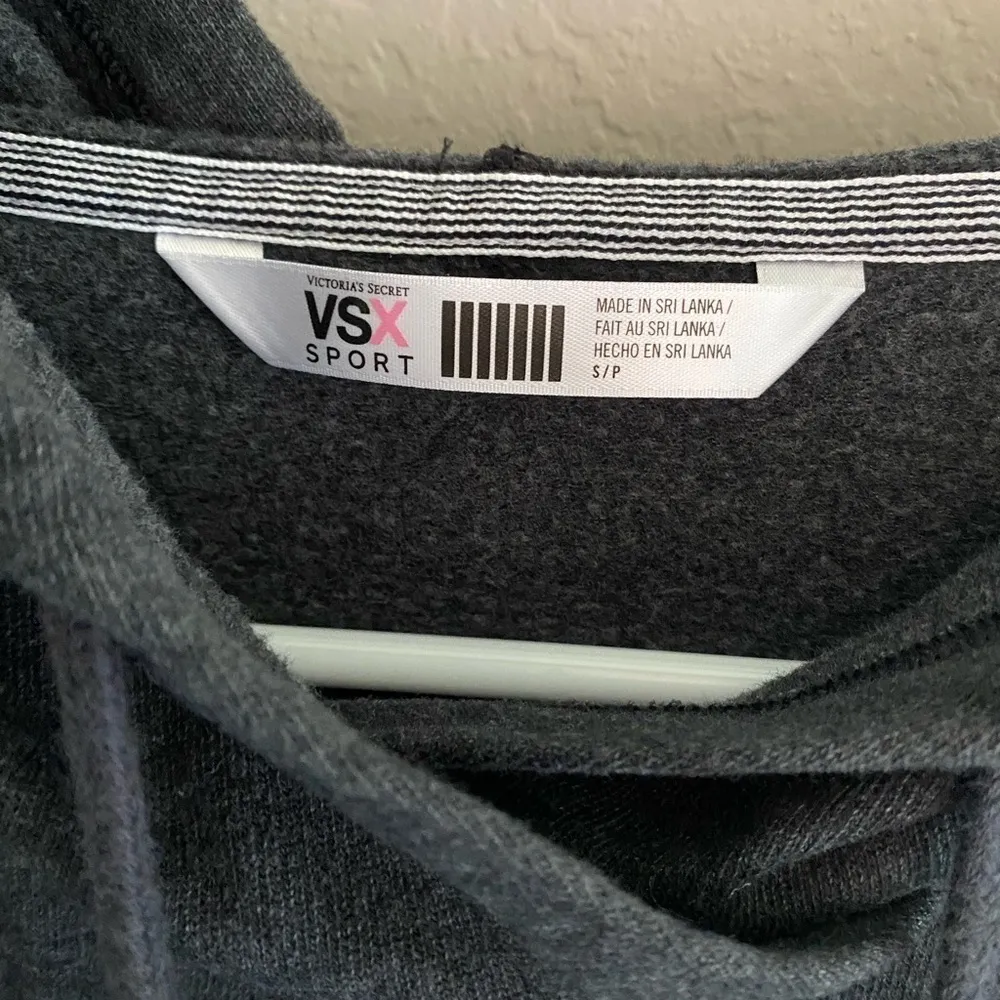 Victoria’s Secret VSX Sport Perfect 10 Gray Hoodie Sweatshirt Jacket Size Small - Image 7
