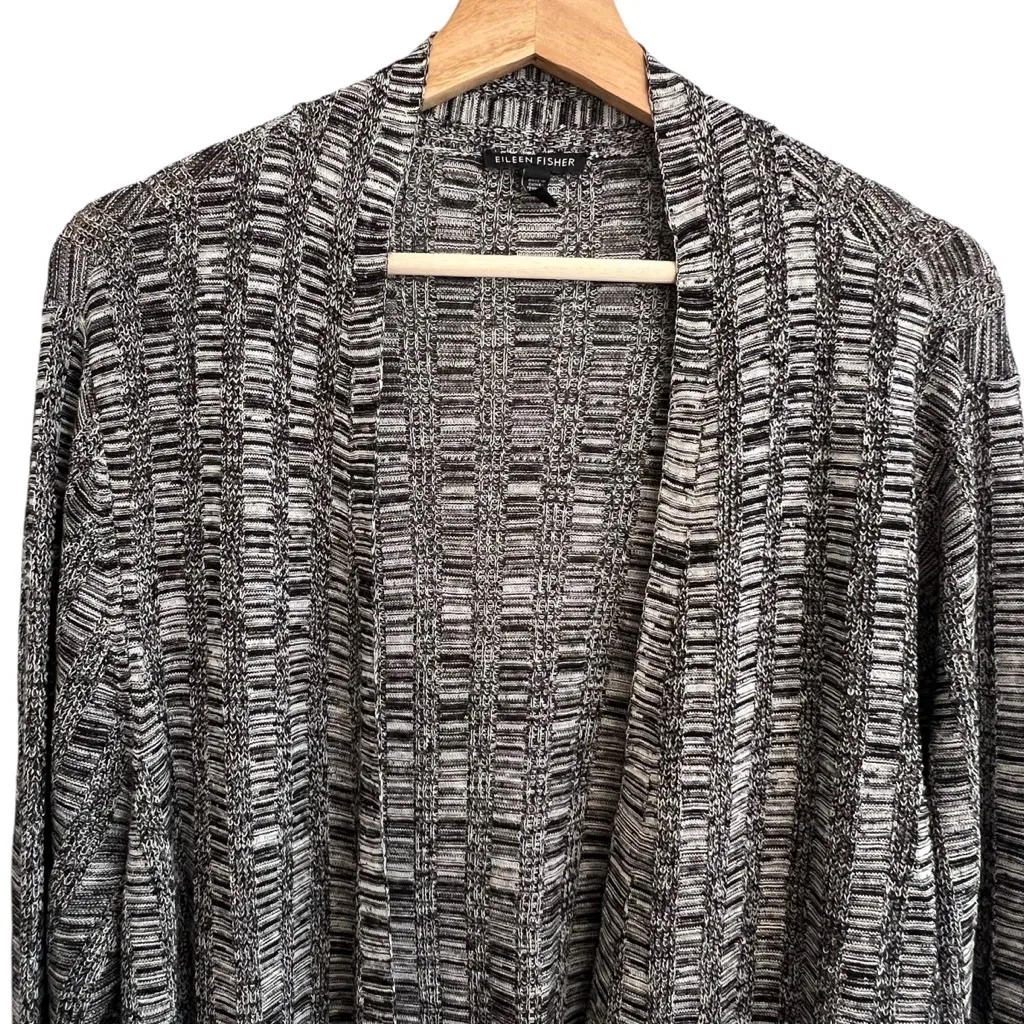 Eileen Fisher Womens Open Front Silk Knit Cardigan Size XL Capsule MInimalist - Image 4