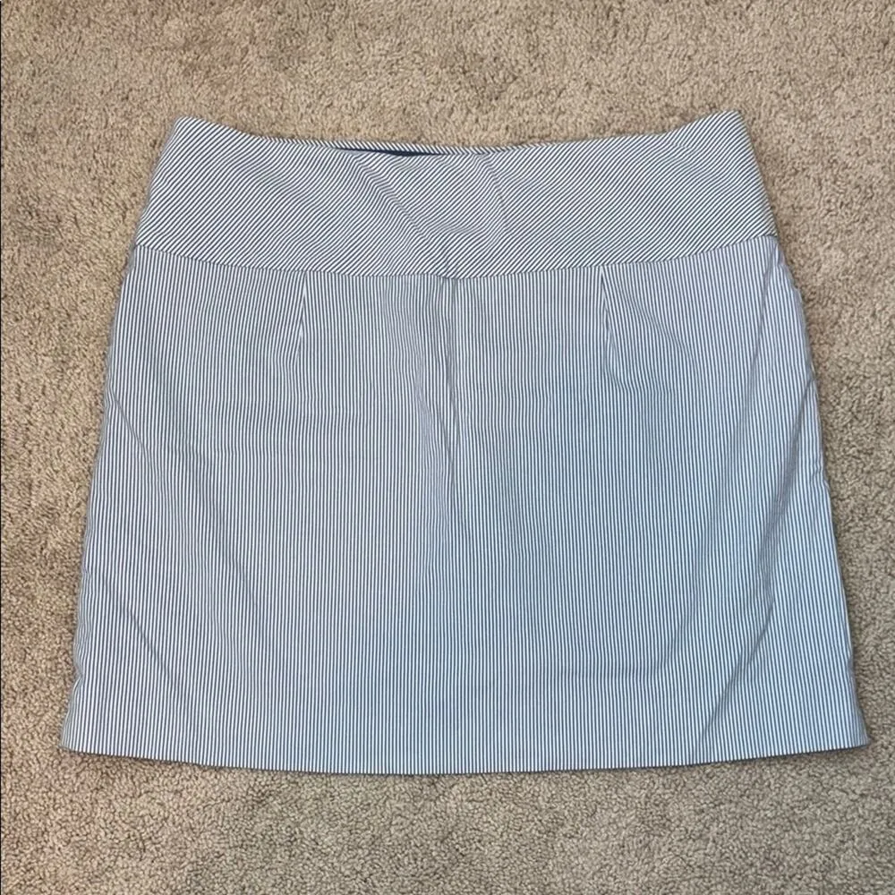 S.C. & Co Striped Athletic Pull On Stretch Skort with Shorts Womens XL Blue - Image 6