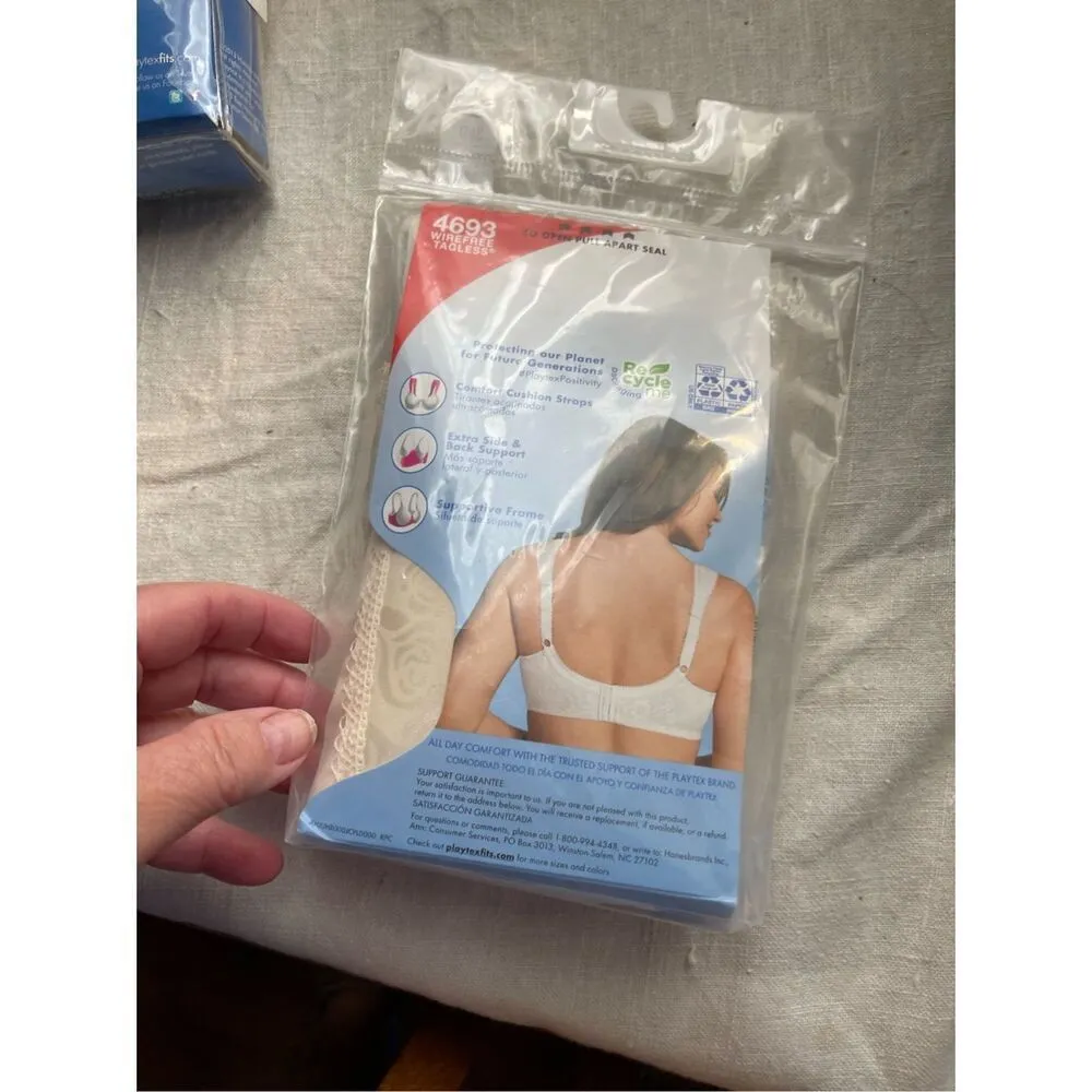 NWT  Playtex 18 hour size 38D bra wirefree shoulder comfort - Image 3