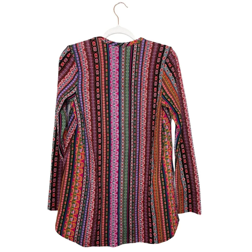 Show Me Your Mumu John Bell Sweater Size Medium Top Colorful Stripe Long Sleeve - Image 4