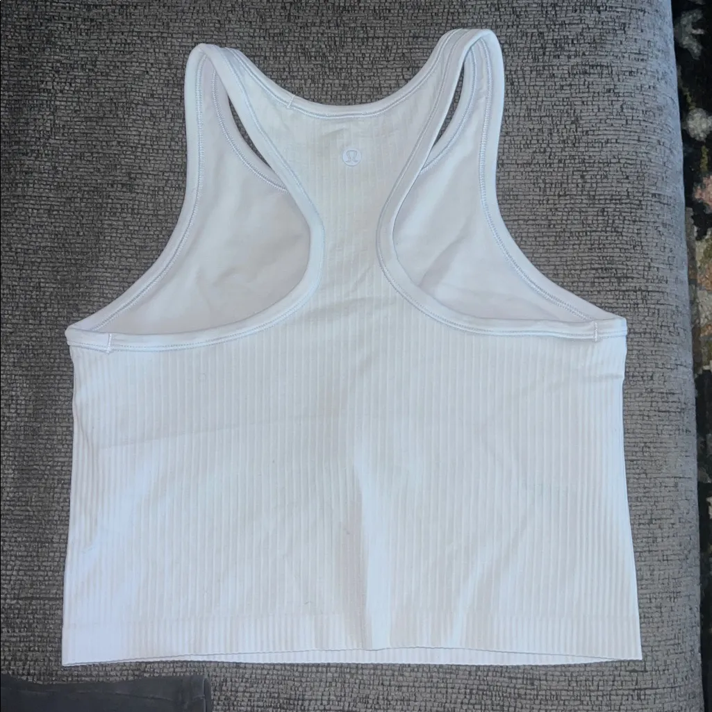 Lululemon Ebb to Street Cropped Racerback Tank Top
Pastel Blue - Image 4
