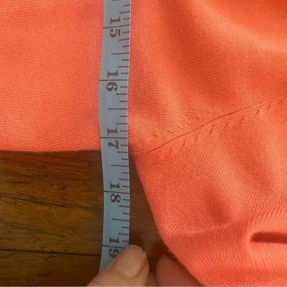 BOSTON PROPER Coral‎ Ruffle Open Cardigan size XS - Image 6