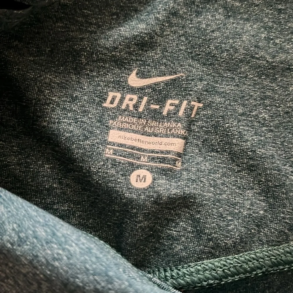 Dri-fit leggings in medium dark green.  GUC. - Image 2