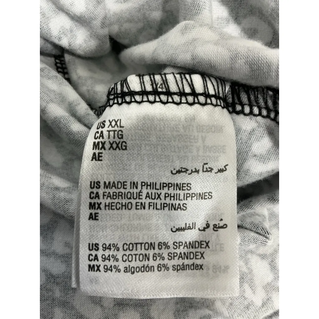 Womans Inc XXLblack White Criss Cross front V Neck Elastic Blouse - Image 4