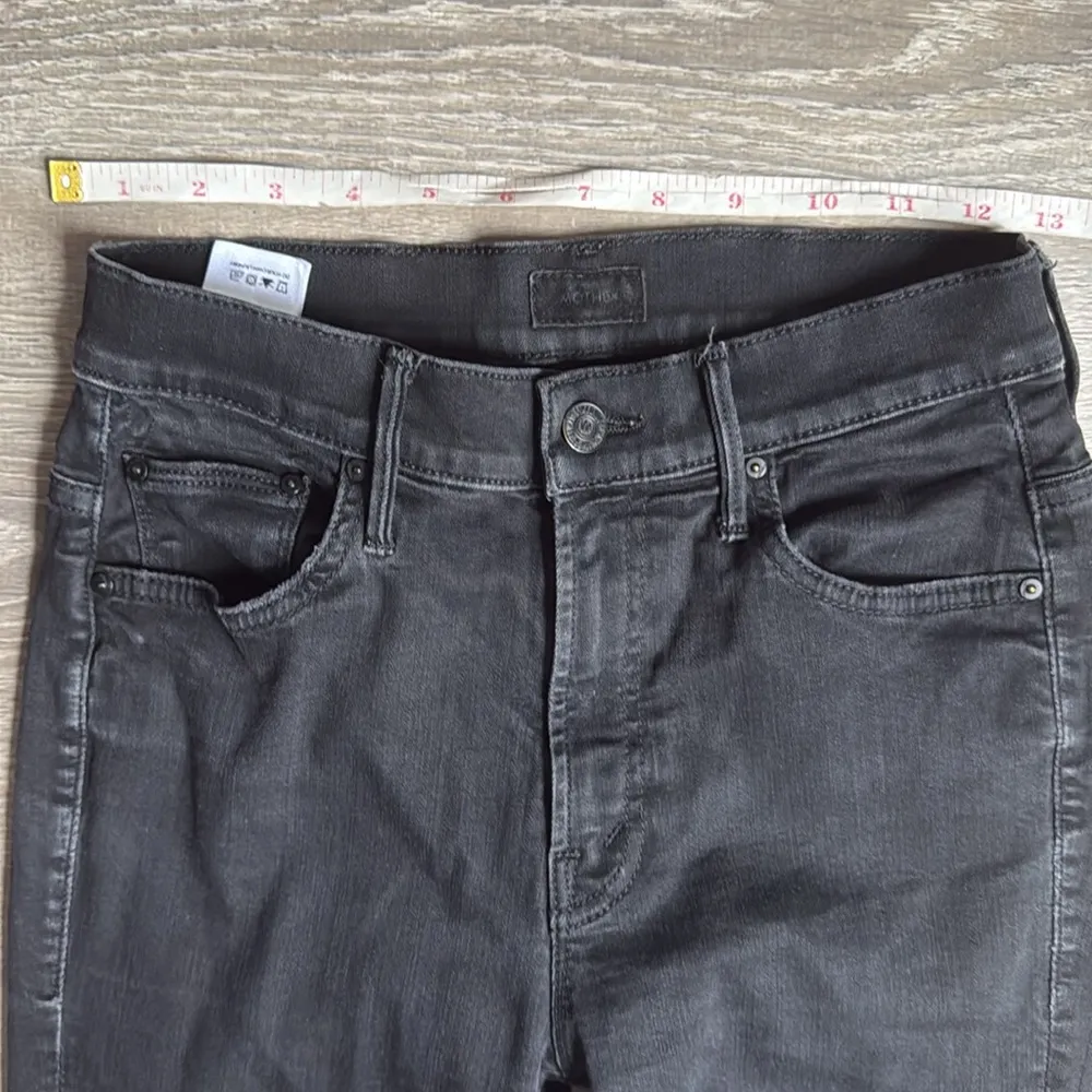 MOTHER INSIDER CROP STEP FRAY Not Guilty 25 Black - Image 7