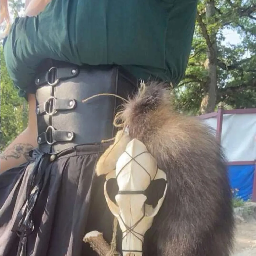 Black O Ring Corset Belt New - Image 6