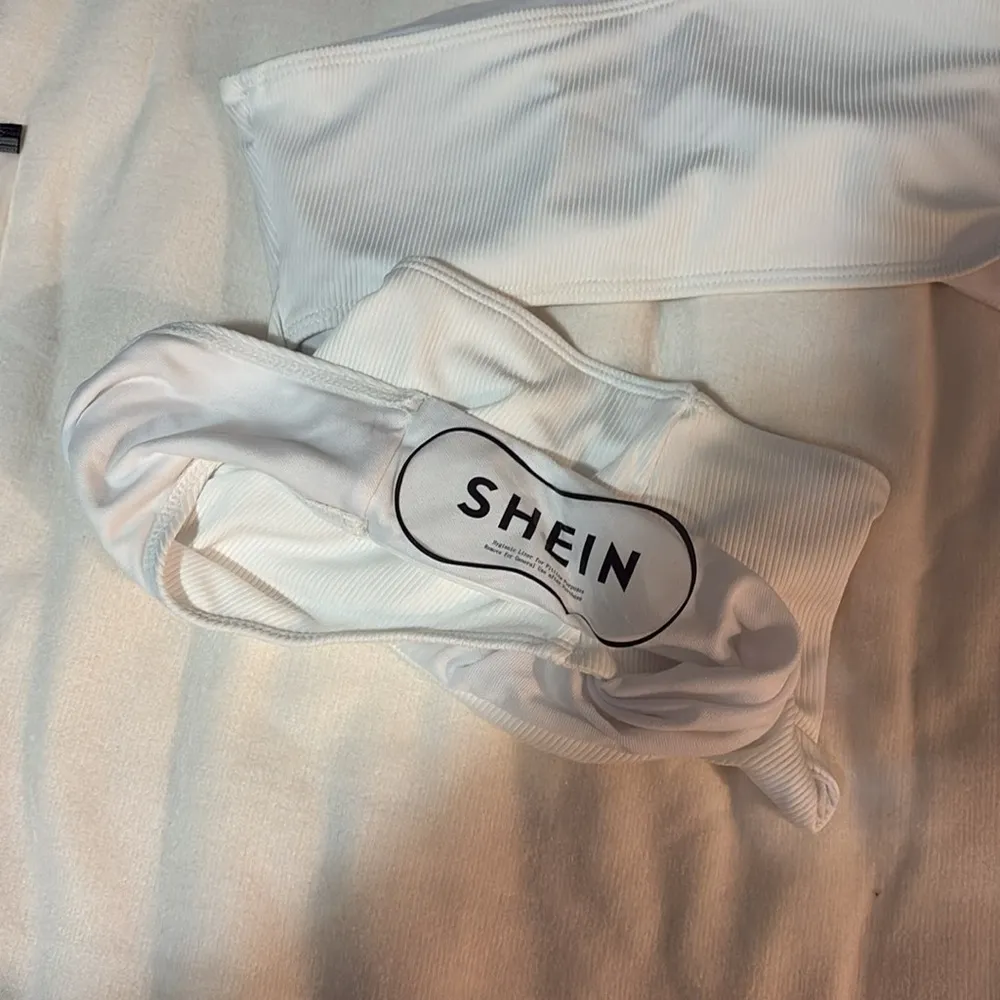 SHEIN White Asymmetrical Bathing Suit - Image 5