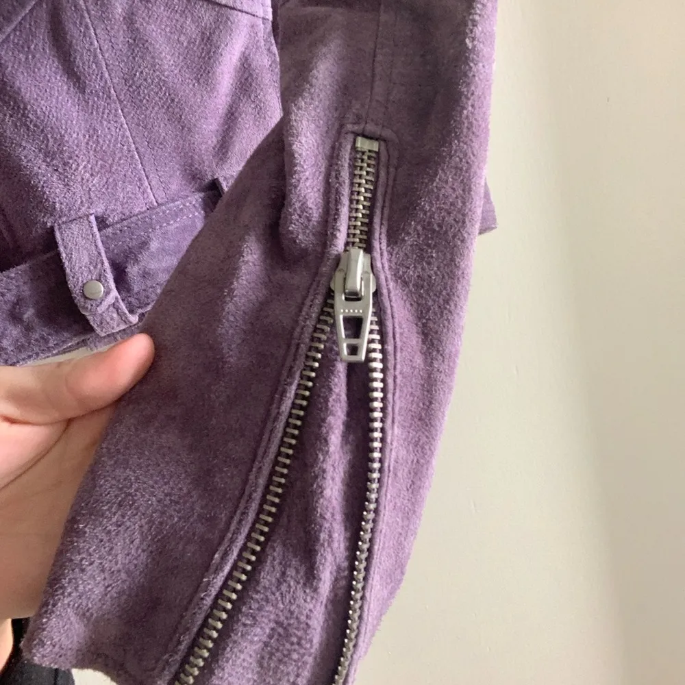 Blank NYC purple 100% leather jacket - Image 3