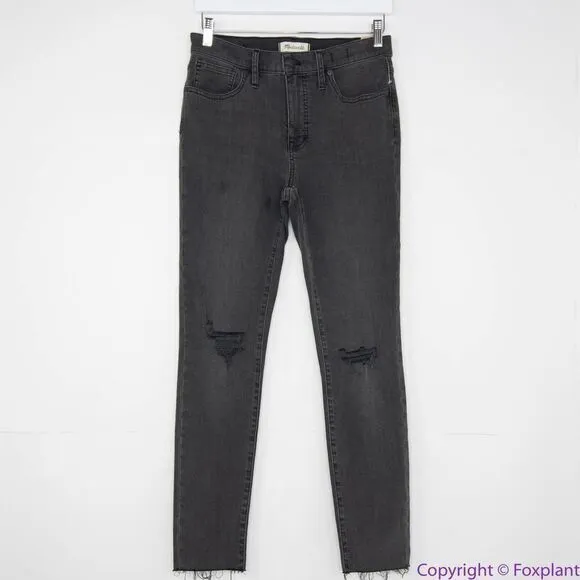 NEW Madewell 9" Mid-Rise Skinny Jeans in Black‎ Sea, 28 - Image 3
