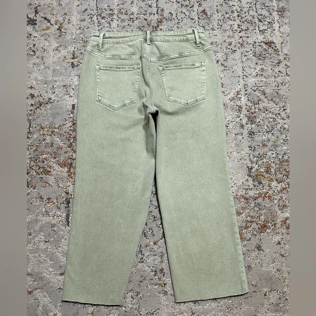 LOVERVET by VERVET HR Straight Cropped Jeans green size 11/30 - Image 12