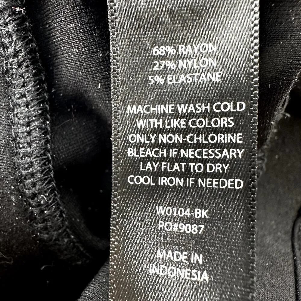 Betabrand Classic Dress Yoga Bootcut Pant Flared Faux Pocket Stretch Mid Black L - Image 4