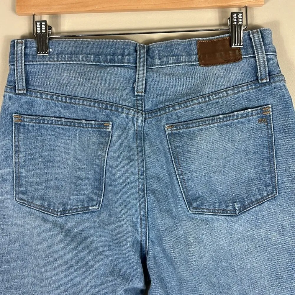 Madewell The Dadjean in Brenford Wash Womens 27 Light Wash Minimalist Clean Girl - Image 6