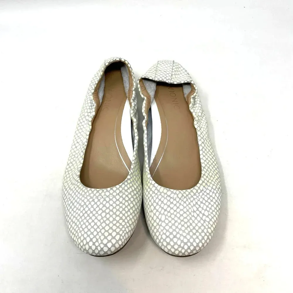Vionic‎ Jewel Alexa Ballet Flat White Gray Size US 6 - Image 2