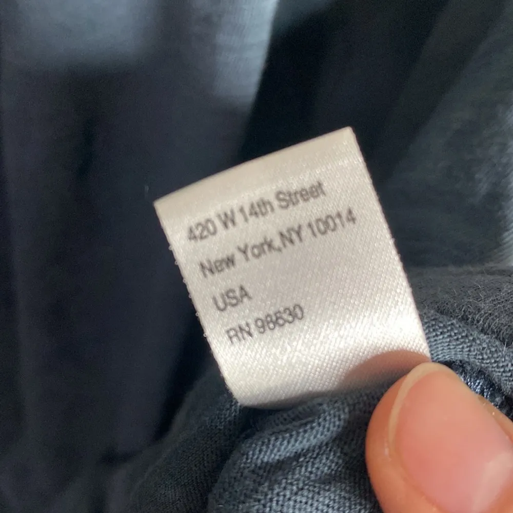 Lilla P deep slate blue pima cotton slub smocked v - Image 55