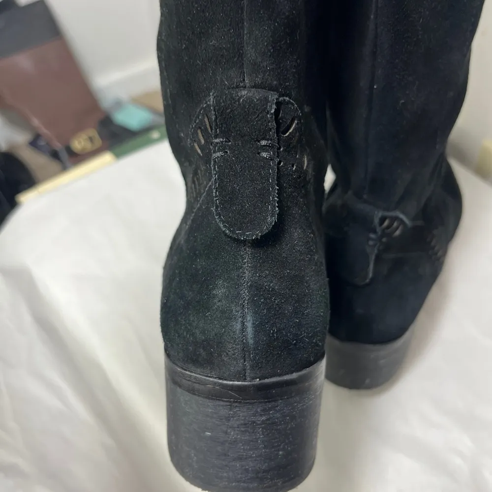 Vince Camuto Karinda Black Suede Over The Knee Boot Sz 10 - Image 7