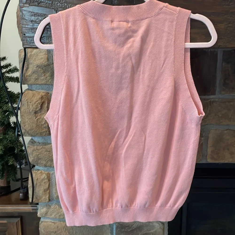 Hot Topic Pink Strawberry Sweater Vest - Image 5
