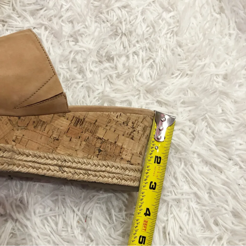 Schutz  Thalia Espadrille Platform Wedge Slides Tan‎ 10B - Image 9