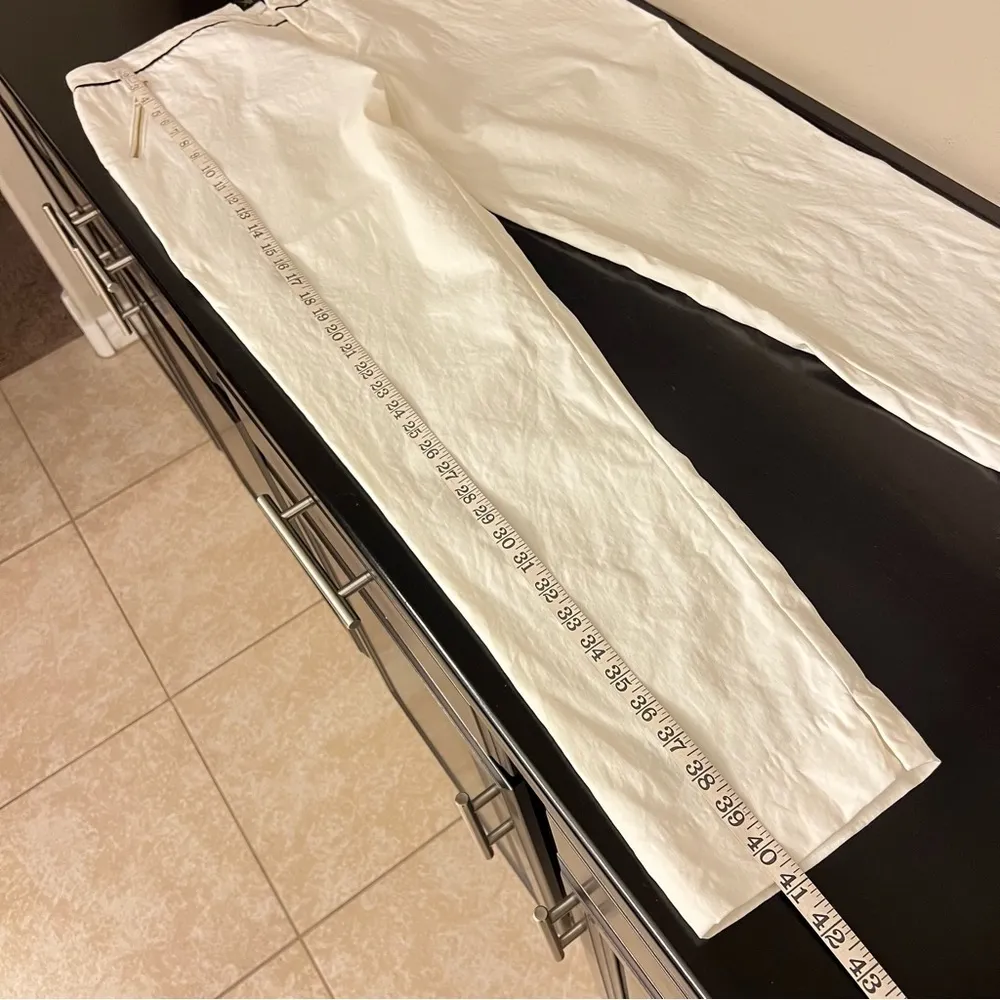 Kardashian Kollection White trousers, 11” rise, stretchy, size 14 - Image 12