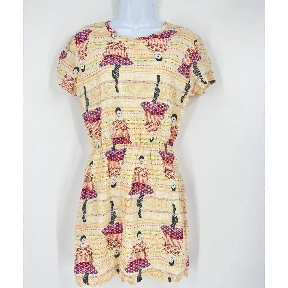 Paul & Joe Sister Women's Printed Open Back Shirt‎ Dress Multi - Image 4