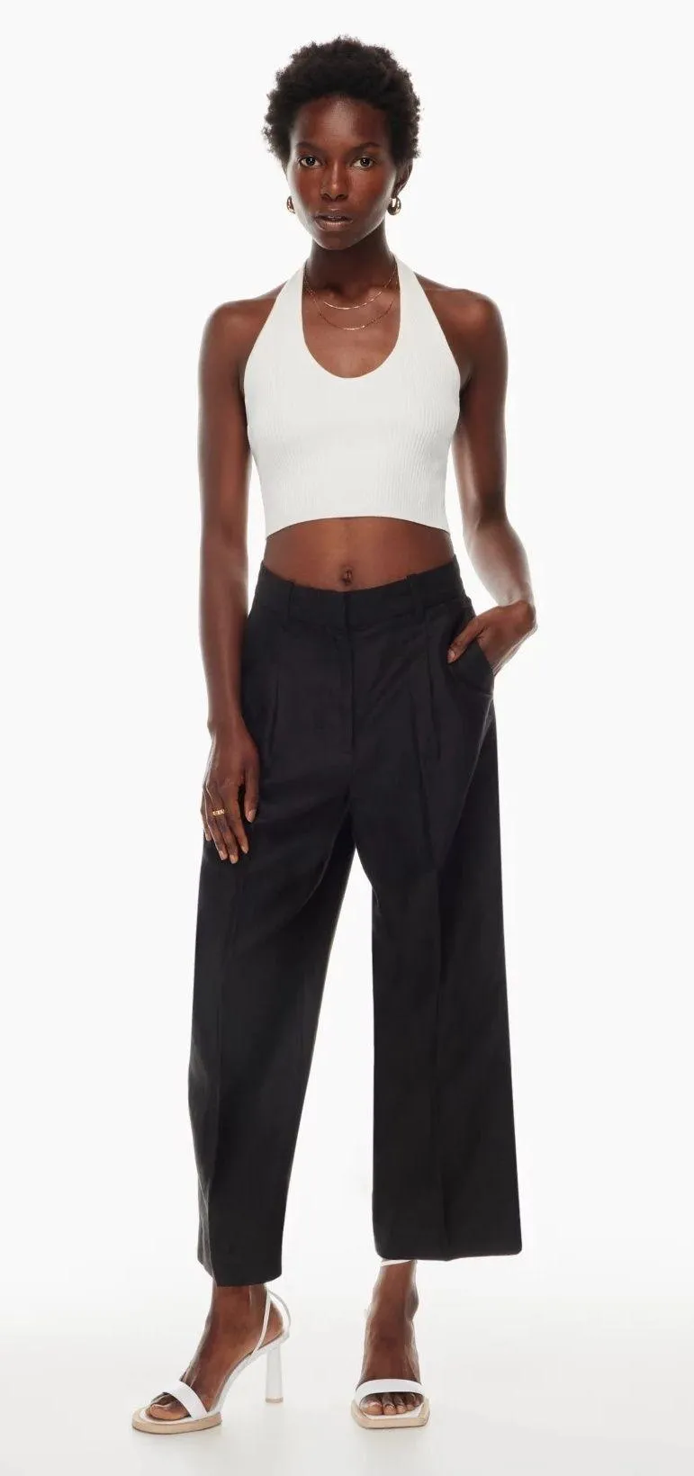 Aritzia Wilfred Effortless Linen Cropped Pant - Image 6
