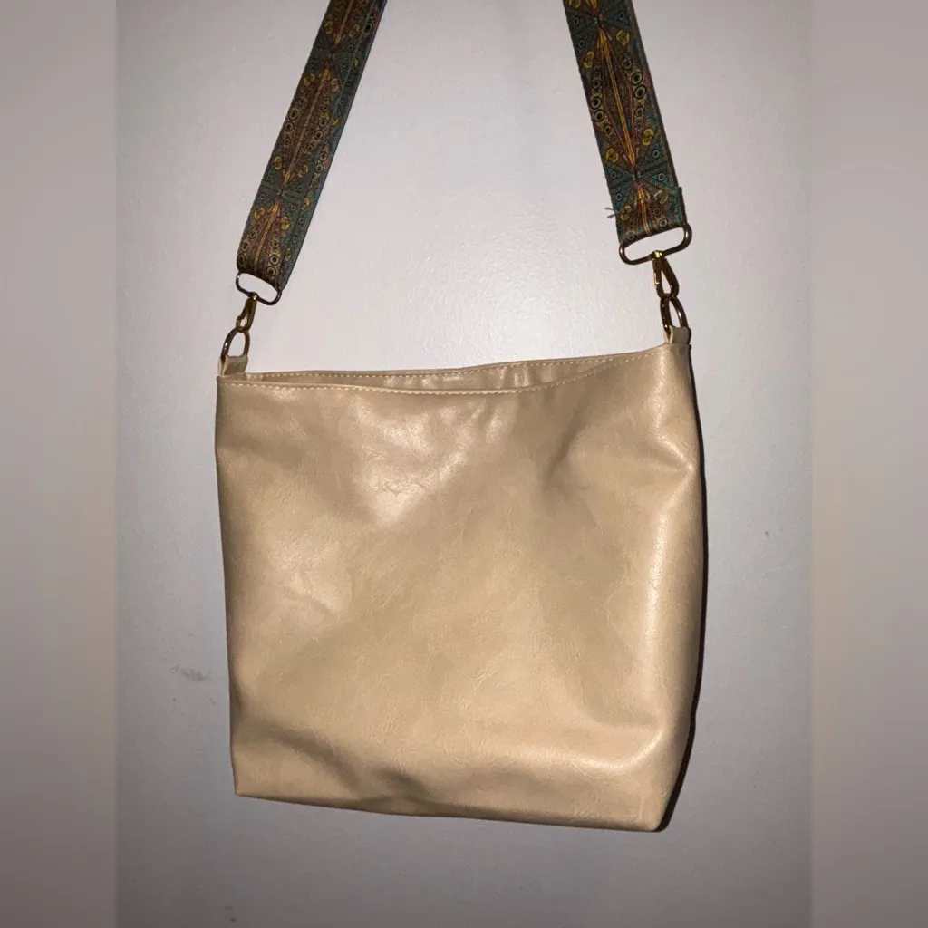 Hobo Bag Vegan Leather Crossbody Guitar Strap - Image 3