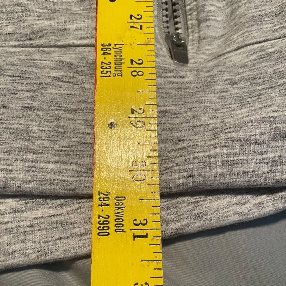 Athleta Victory Sweatshirt Dress Small Grey Hoodie With Zippered‎ Pockets EUC - Image 4