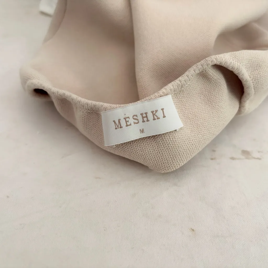 Meshki Hannah Knit and Linen Mini Dress - Image 3