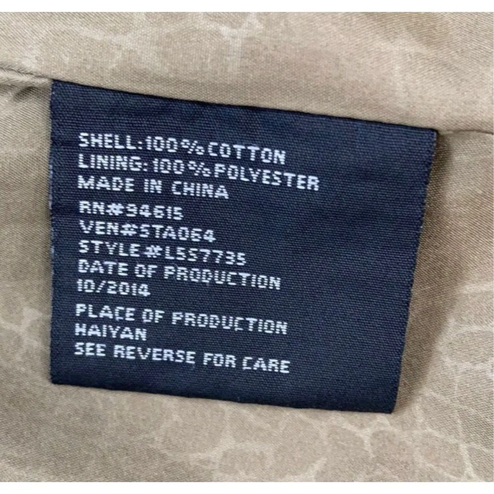 Sam Edelman Khaki Brown Utility Jacket With Hood Size Small - Image 5