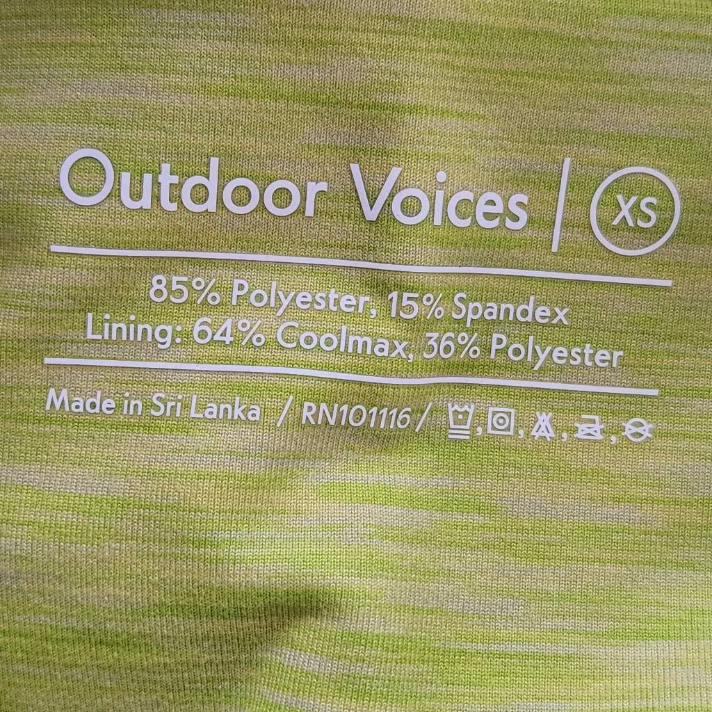 Outdoor Voices Lime Green Athletic Shorts NWT Size XS Lime Green Running Shorts - Image 4