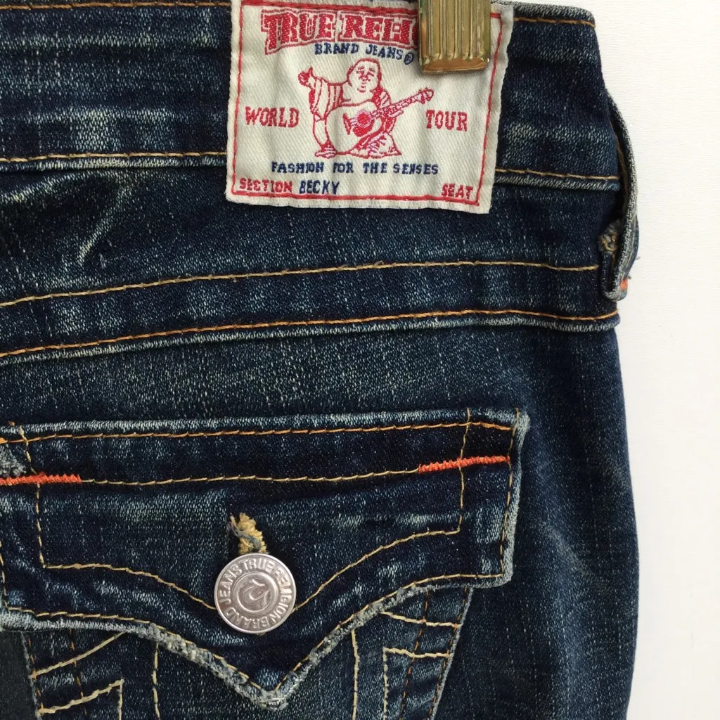 True Religion Low Rise Becky Skinny Jeans 26 Blue - Image 6