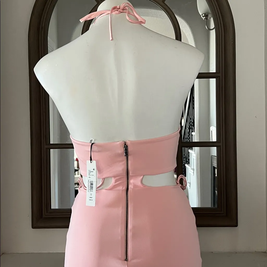 Alice + Olivia Marguerite Cutout Dress in English Rose/Pink, Size 2, NEW w/Tag - Image 8