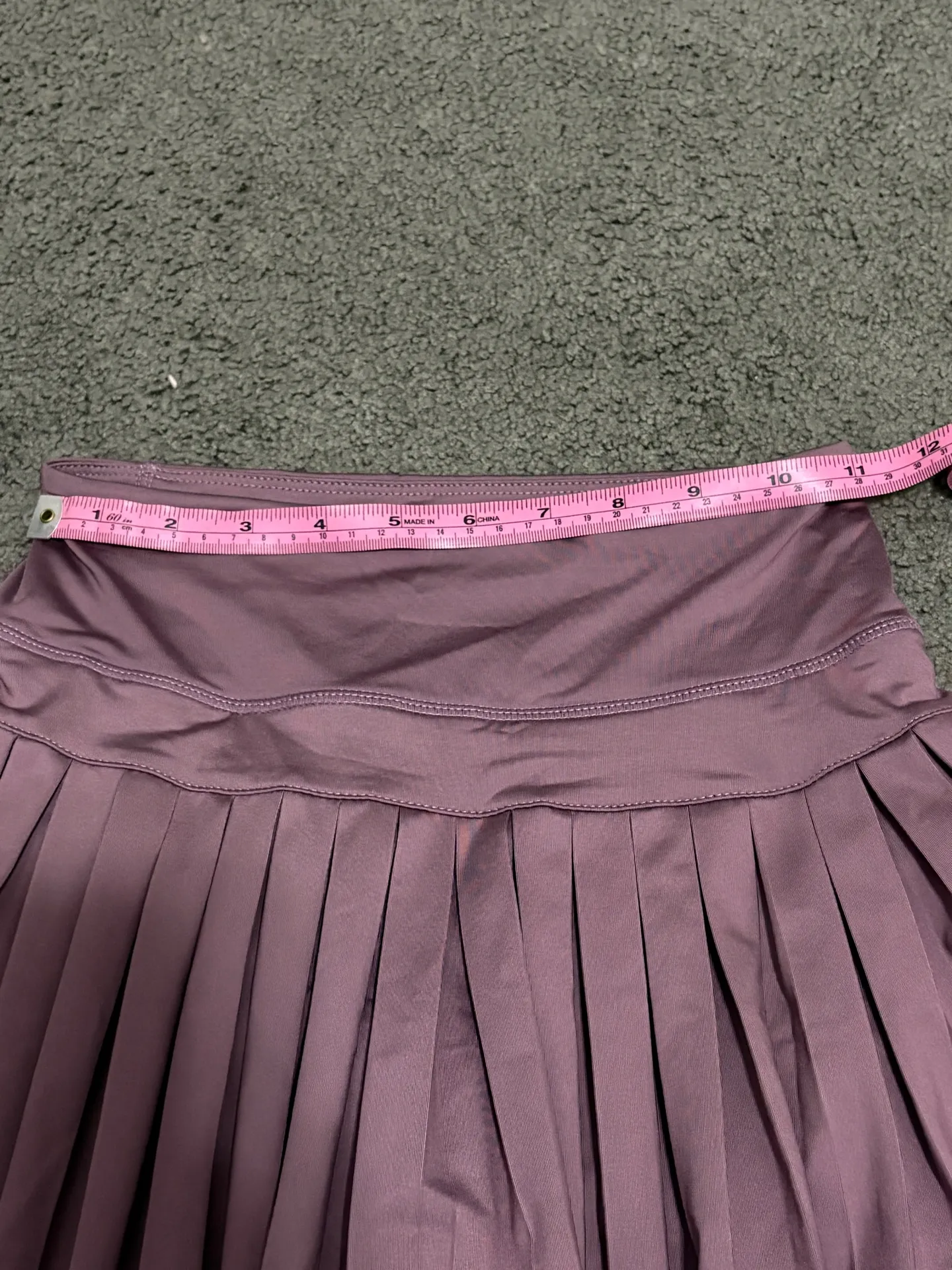 plum pleated tennis skirt - Image 4