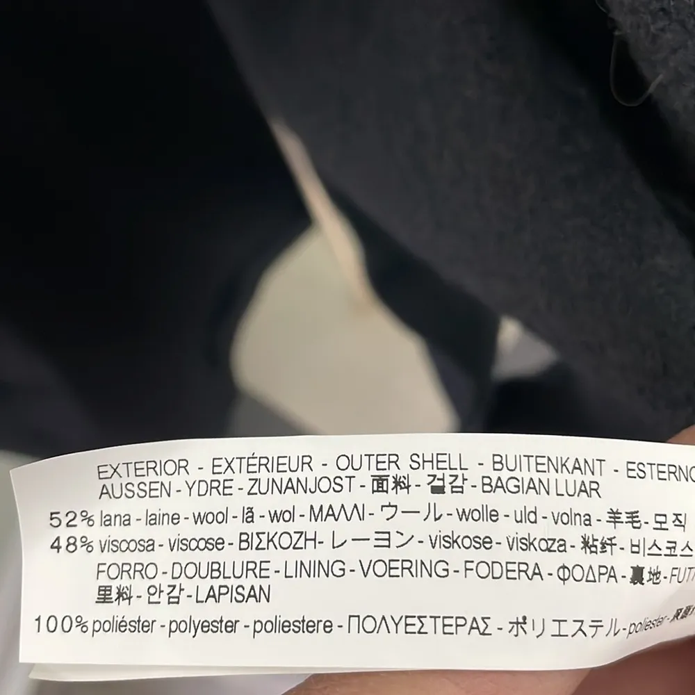 Zara black wool full length jacket - Image 6